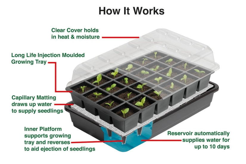 Garland 24 Cell Self Watering Seed Success Kit